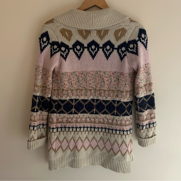 Girls (L) Cat & Jack Colorful Patterned Long Cardigan - Picture 3 of 3